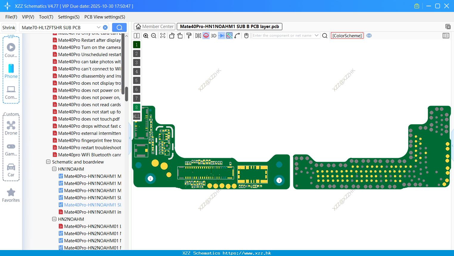 Huawei Mate40Pro-HN1NOAHM1 SUB B PCB Layer